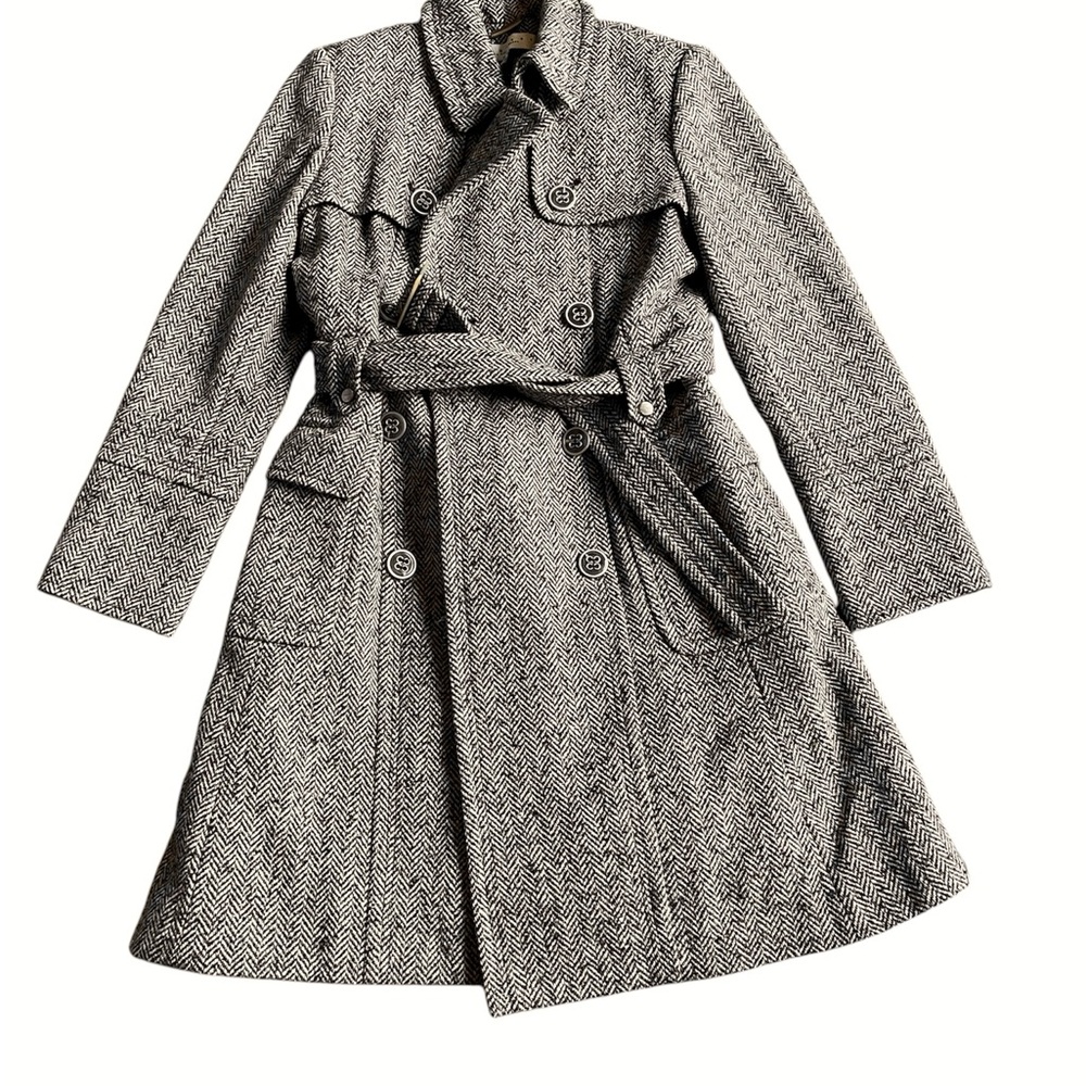 🛑 sold 🛑 EUC LAUNDRY by Shelli Segal Long Wool Belted Coat